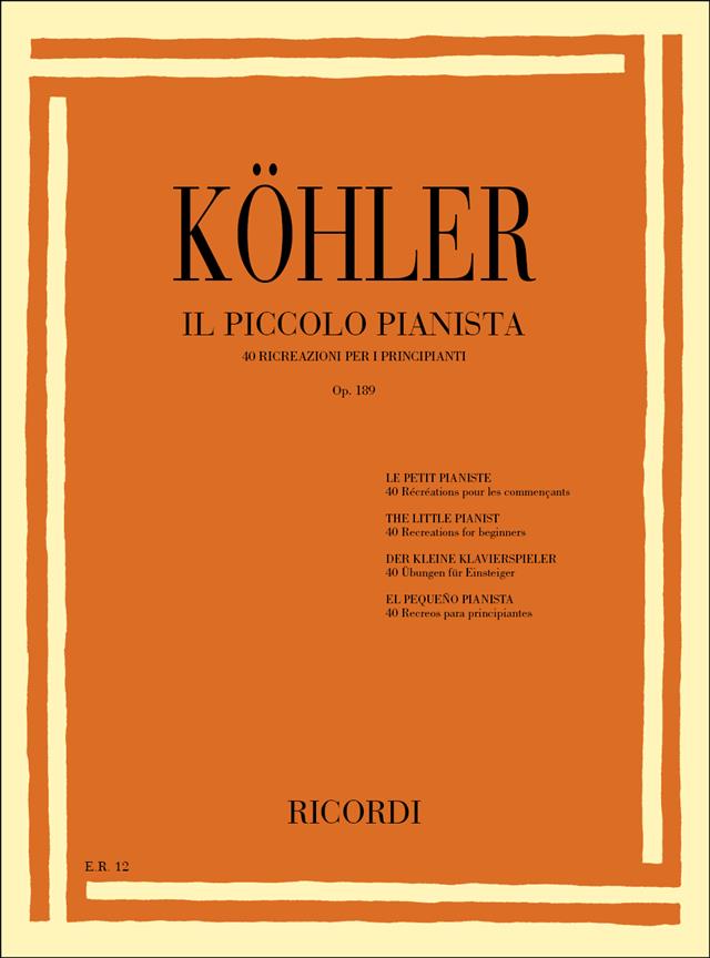 Il Piccolo Pianista - 40 ricreazioni per i principianti Op. 189 - pro klavír